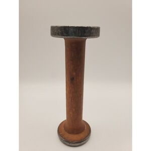 Antique Dixon Industrial Textile Mill Wooden Bobbin Spool –Metal Ends – 100+